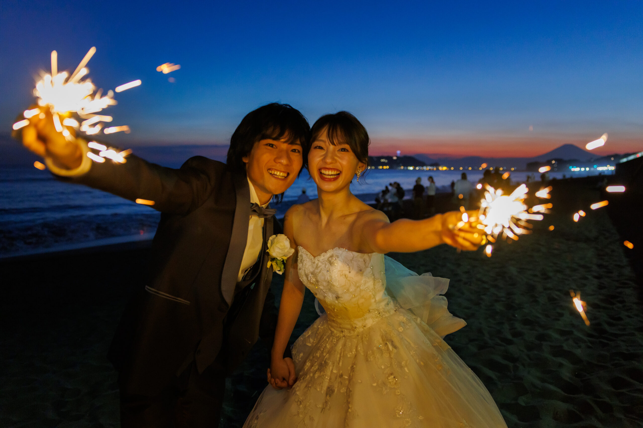 海ロケ―ションは夕方前からの撮影でいろんな表情の景色が撮影できるのでとてもおすすめです！この日もとてもの写真1